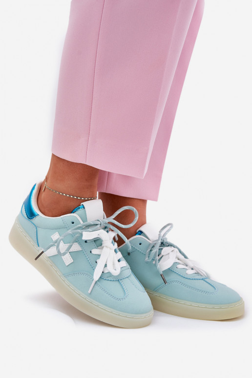 Laag sportschoenen Dames met luipaardbontpatronen mint kleuren Zelevelis Laag sportschoenen Dames met luipaardbontpatronen mint kleuren Zelevelis