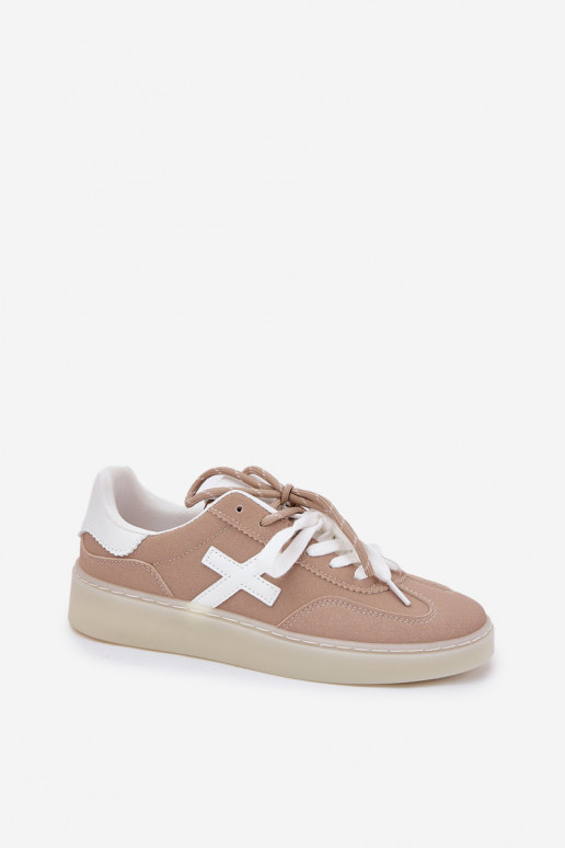 Faible baskets Féminin beige Zelevelis Faible baskets Féminin beige Zelevelis