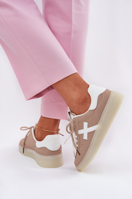 Laag sportschoenen Dames beige Zelevelis Laag sportschoenen Dames beige Zelevelis