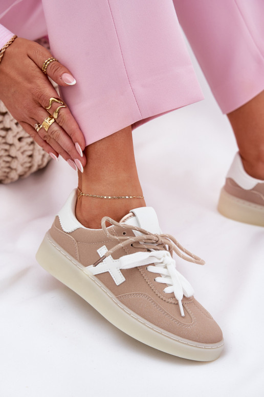 Laag sportschoenen Dames beige Zelevelis Laag sportschoenen Dames beige Zelevelis