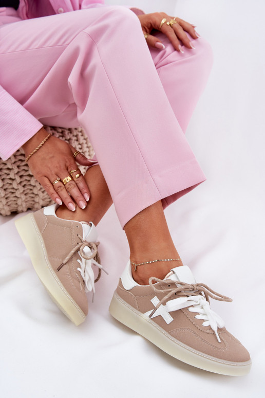 Faible baskets Féminin beige Zelevelis Faible baskets Féminin beige Zelevelis