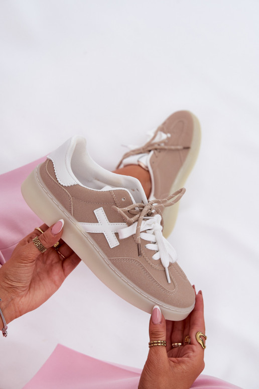 Faible baskets Féminin beige Zelevelis Faible baskets Féminin beige Zelevelis