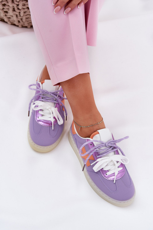 Niedrig Turnschuhe Feminin Violette Farbe Zelevelis Niedrig Turnschuhe Feminin Violette Farbe Zelevelis