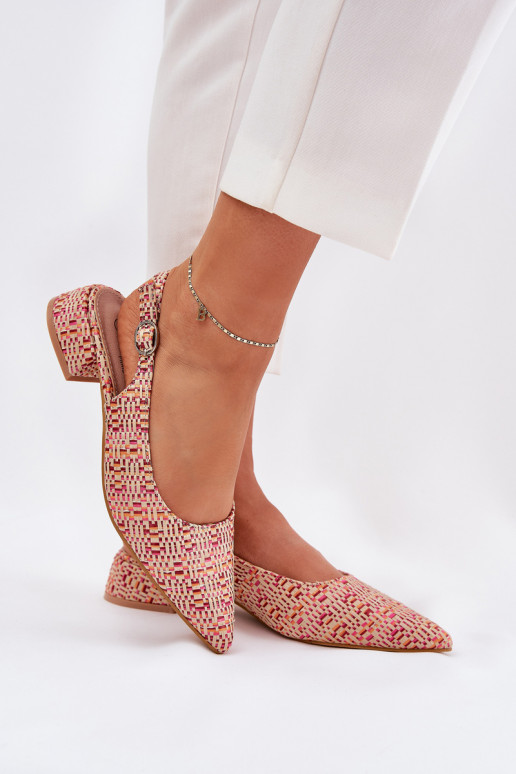 gemusterte Sandalen Feminin Ermöglicht Subtilm Obcasie Verschiedene Farben Jorela