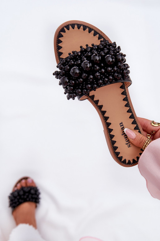 Slippers Dames plat Met Decoratieve Kralen zInart Aricca Slippers Dames plat Met Decoratieve Kralen zInart Aricca