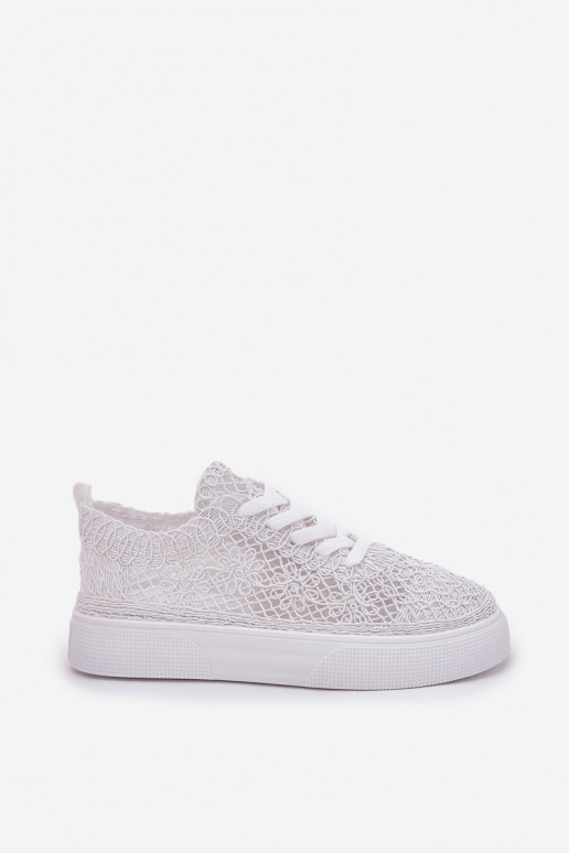 met elementen van opengeInerkt Sneakers Dames met platform Initte kleur Aranelith met elementen van opengeInerkt Sneakers Dames met platform Initte kleur Aranelith