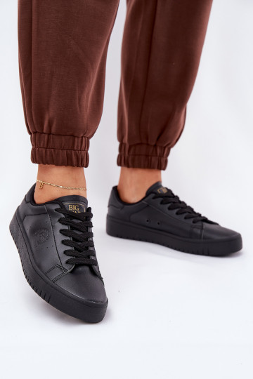 Chaussures basses en simili cuir Big Star NN274576 noires 2