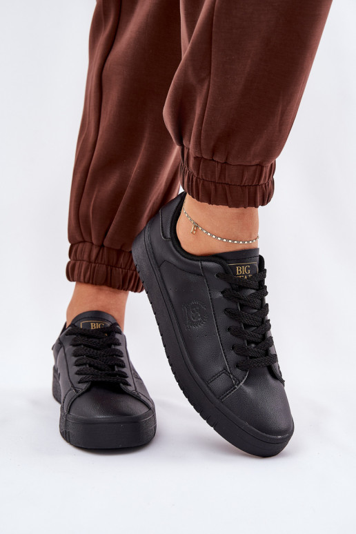 Faible Chaussures de loisirs en cuir écologique Big Star NN274576 couleur noire Faible Chaussures de loisirs en cuir écologique Big Star NN274576 couleur noire