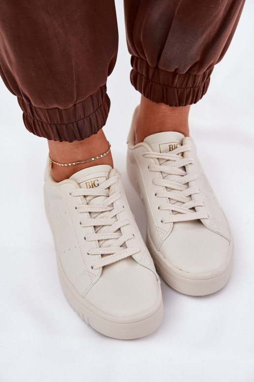 Faible Chaussures de loisirs en cuir écologique Big Star NN274578 beige Faible Chaussures de loisirs en cuir écologique Big Star NN274578 beige