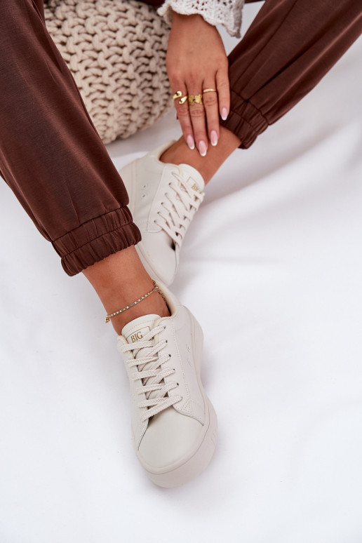 Laag Vrijetijdsschoenen van ecoleer Big Star NN274578 beige Laag Vrijetijdsschoenen van ecoleer Big Star NN274578 beige