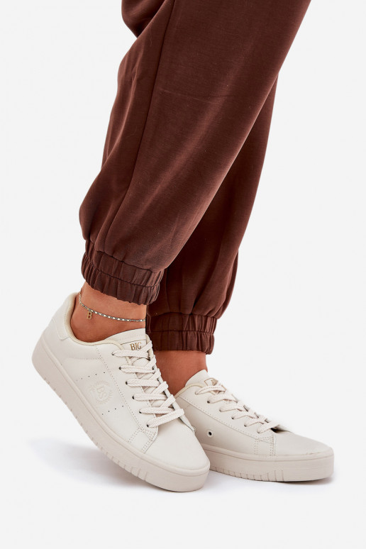 Faible Chaussures de loisirs en cuir écologique Big Star NN274578 beige Faible Chaussures de loisirs en cuir écologique Big Star NN274578 beige