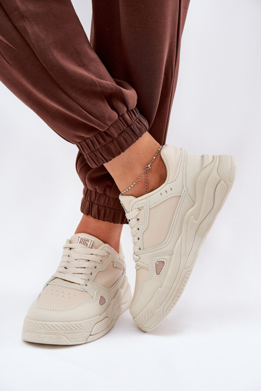 Feminin Sneakers Stilvollllschuhe Big Star NN274668 Beige Feminin Sneakers Stilvollllschuhe Big Star NN274668 Beige