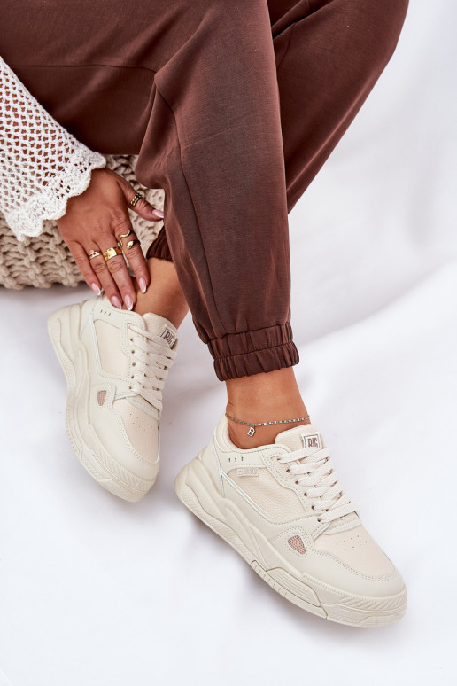 Dames Sneakers model schoenen Big Star NN274668 beige Dames Sneakers model schoenen Big Star NN274668 beige