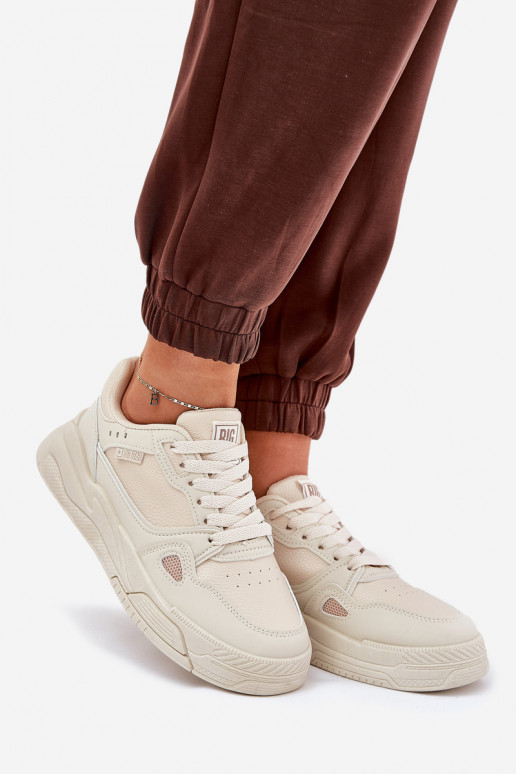 Feminin Sneakers Stilvollllschuhe Big Star NN274668 Beige Feminin Sneakers Stilvollllschuhe Big Star NN274668 Beige