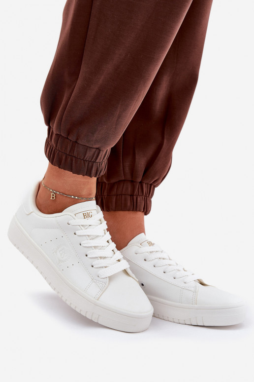 Faible Chaussures de loisirs en cuir écologique Big Star NN274577 couleur blanche Faible Chaussures de loisirs en cuir écologique Big Star NN274577 couleur blanche