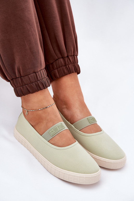 Chaussures de femme Big Star NN274604 vert clair