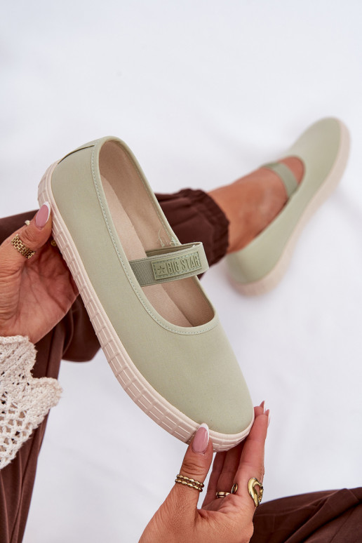 Chaussures de femme Big Star NN274604 vert clair