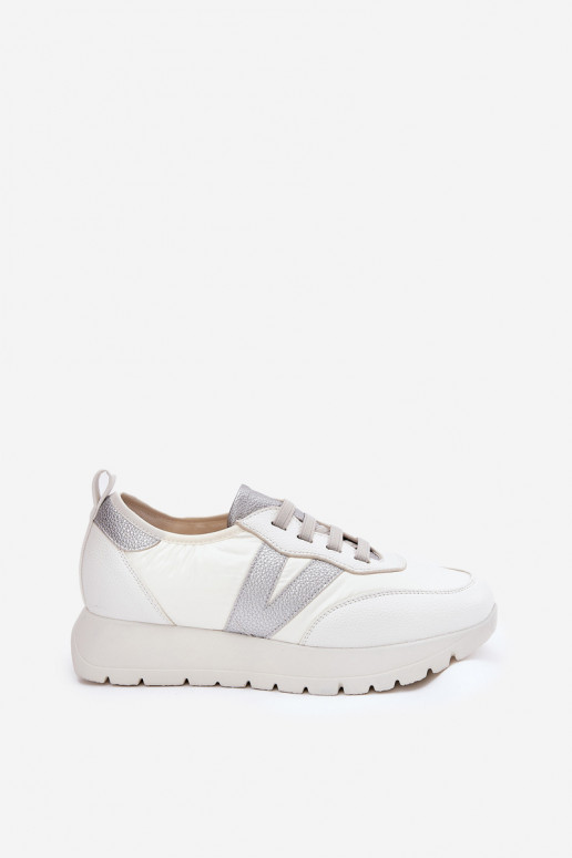 baskets Féminin avec une plateforme Vinceza 58510 couleur blanche