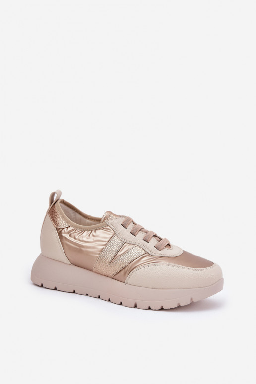 sportschoenen Dames met platform Vinceza 58510 gouden kleur
