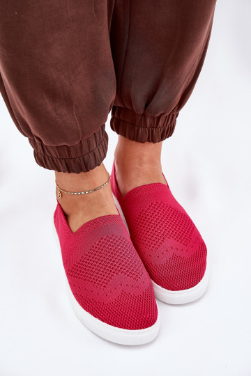 Dames sneakers Slip-on Big Star FF274A605 roze kleur