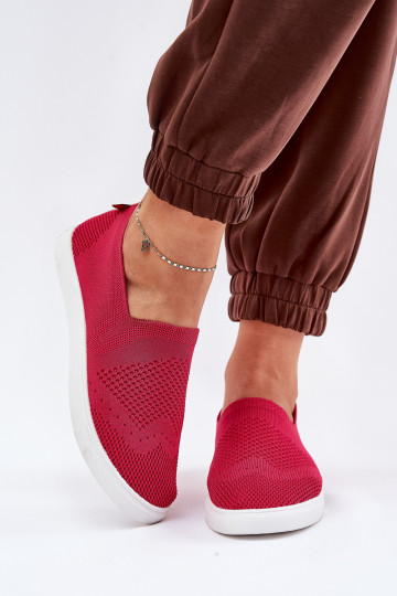 Féminin Baskets Slip-on Big Star FF274A605 couleur rose 2