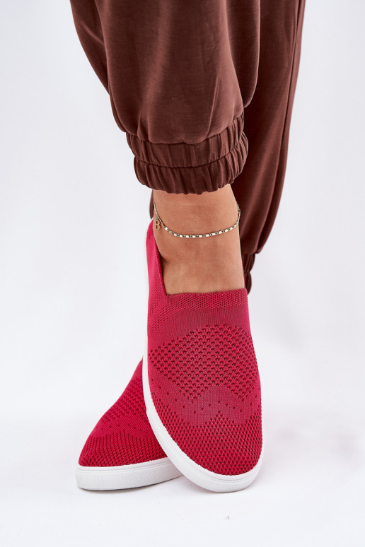 Feminin Turnschuhe Slip-on Big Star FF274A605 pinke Farbe Feminin Turnschuhe Slip-on Big Star FF274A605 pinke Farbe