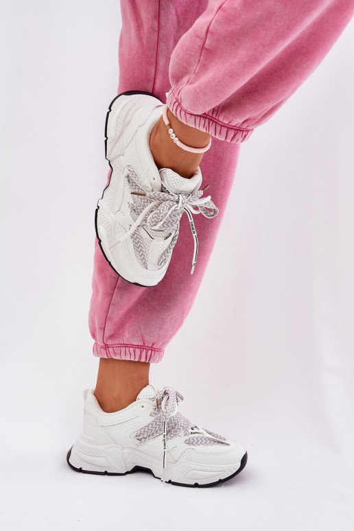 Sneakers model schoenen sportschoenen Dames Z PodInójnym Vetersluitingm Initte kleur Efobell Sneakers model schoenen sportschoenen Dames Z PodInójnym Vetersluitingm Initte kleur Efobell