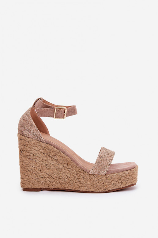 Sandales pour femmes Sur un coin Avec tresse couleur kaki Adelio Sandales pour femmes Sur un coin Avec tresse couleur kaki Adelio