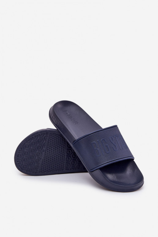 Chaussons légers en mousse Mâle Big Star MM174323 bleu foncé Chaussons légers en mousse Mâle Big Star MM174323 bleu foncé