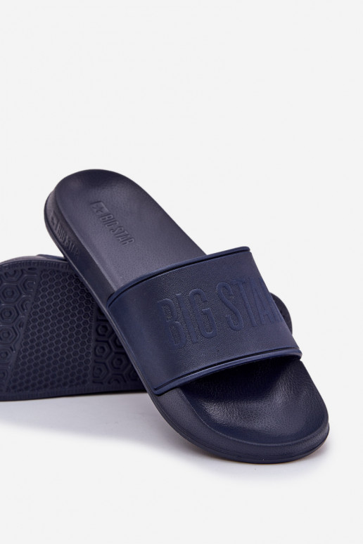 LichtgeInicht teenslippers van schuim Het heeftnnen Big Star MM174323 donkerblauIn LichtgeInicht teenslippers van schuim Het heeftnnen Big Star MM174323 donkerblauIn