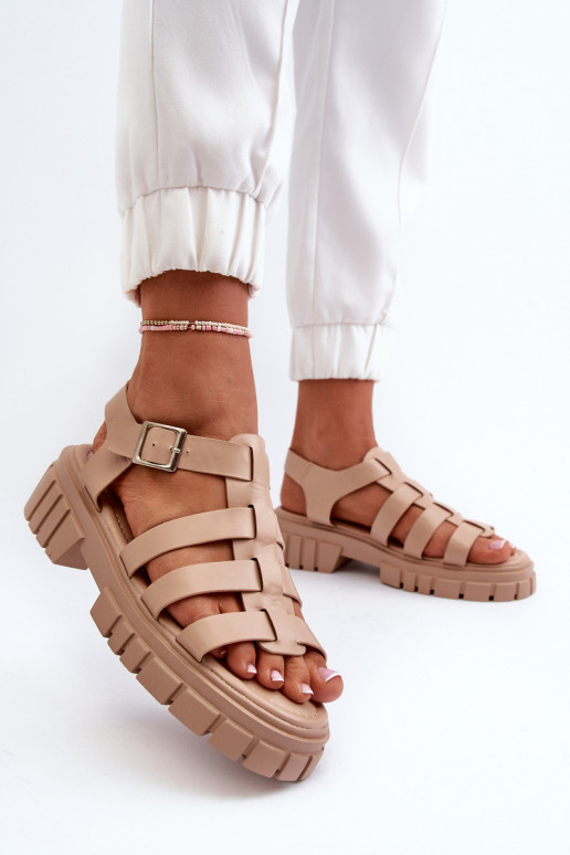 sandalen Dames beige Rosarose