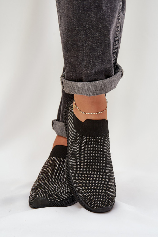 Un modèle convaincant baskets Féminin Avec décoration D&A TDANS121 couleur noire Un modèle convaincant baskets Féminin Avec décoration D&A TDANS121 couleur noire