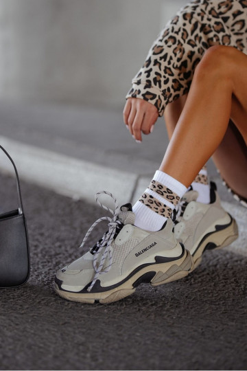 Chaussettes Féminin DÀa Pointé Bandes couleur blanche