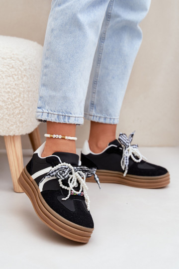 Sneakers model schoenen Dames met platform met mooie details zInart Vinness