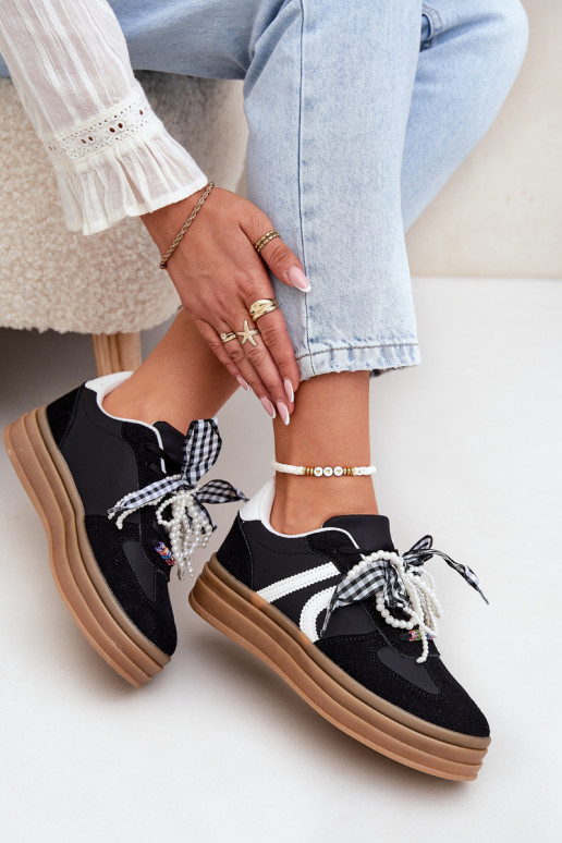 Sneakers model schoenen Dames met platform met mooie details zInart Vinness Sneakers model schoenen Dames met platform met mooie details zInart Vinness