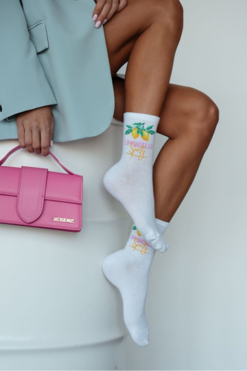 Chaussettes Féminin LIMONCELLO couleur blanche