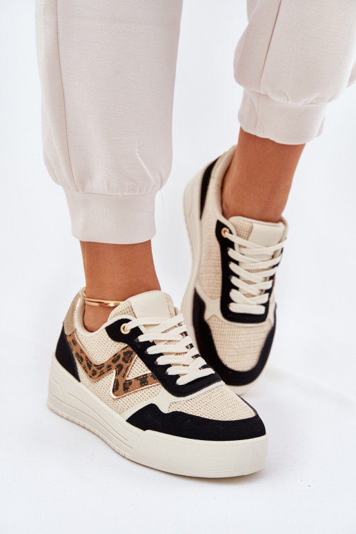 sportschoenen Dames met platform met luipaardbontpatronen zInart Lorori