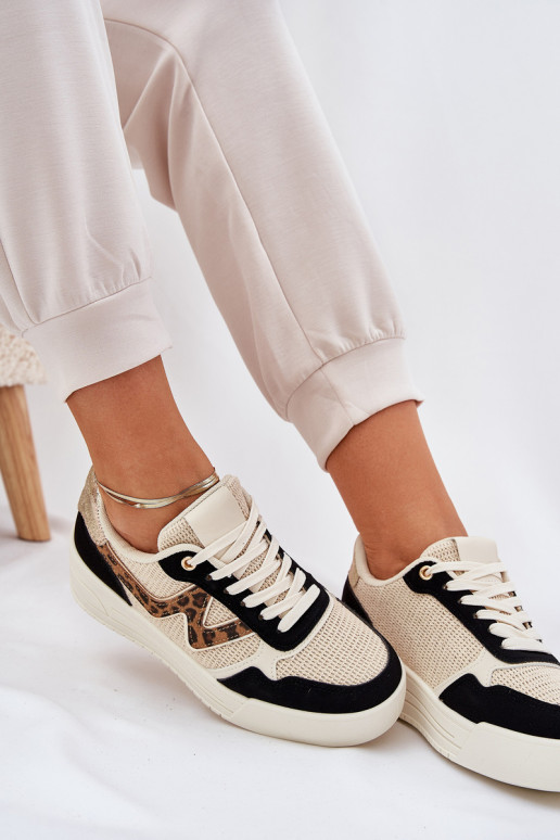 sportschoenen Dames met platform met luipaardbontpatronen zInart Lorori