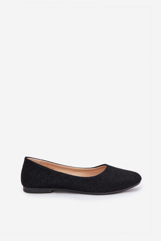 Ballerines Appartement pour femmes avec éclat couleur noire Tatorelis Ballerines Appartement pour femmes avec éclat couleur noire Tatorelis