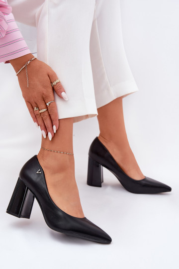 Style élégant Chaussures avec des talons Vinceza 62220 couleur noire 2