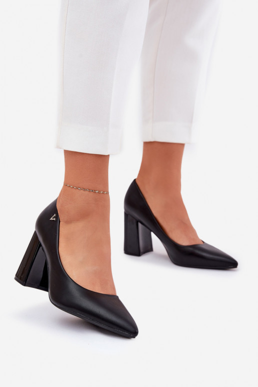 Eleganter Stil Schuhe mit Absätzen Vinceza 62220 schZuarze Farbe Eleganter Stil Schuhe mit Absätzen Vinceza 62220 schZuarze Farbe