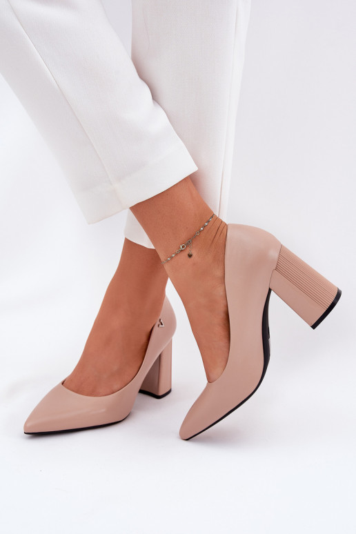 Style élégant Chaussures avec des talons Vinceza 62220 beige Style élégant Chaussures avec des talons Vinceza 62220 beige