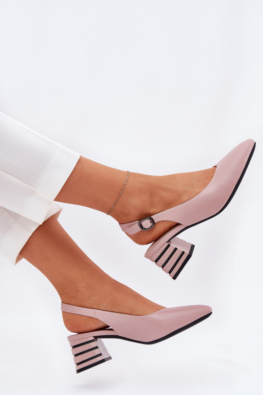Damensandalen mit Absätzen Ze Szpiczastymi Noskami Vinceza 62217 pinke Farbe Damensandalen mit Absätzen Ze Szpiczastymi Noskami Vinceza 62217 pinke Farbe