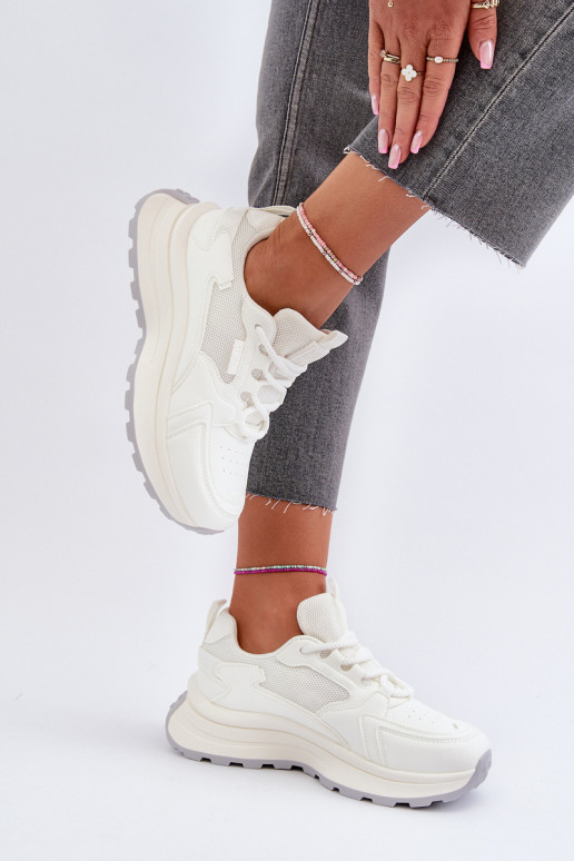 Sneakers Stilvollllschuhe Feminin HI-POLY SYSTEM Big Star NN274A107 Zueiße Farbe Sneakers Stilvollllschuhe Feminin HI-POLY SYSTEM Big Star NN274A107 Zueiße Farbe