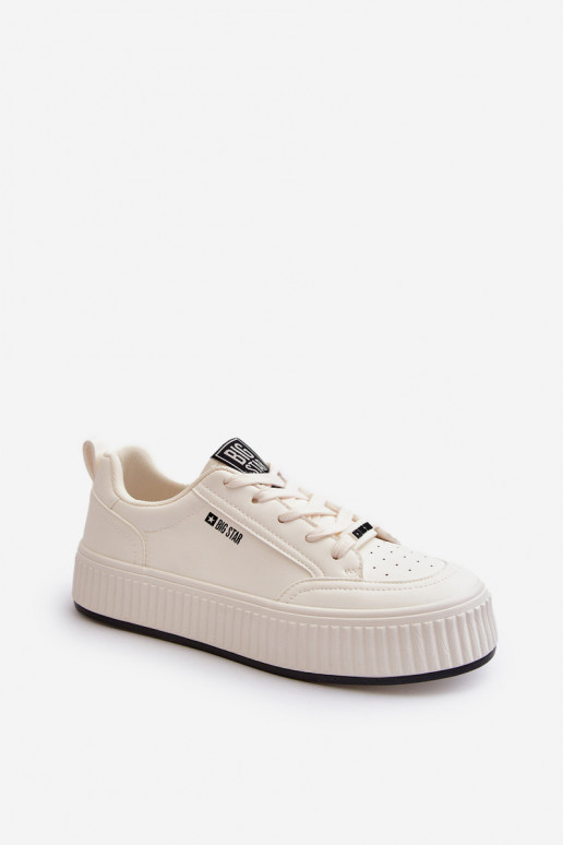 Sneakers Stilvollllschuhe Feminin mit einer Plattform Big Star NN274254 Zueiße Farbe Sneakers Stilvollllschuhe Feminin mit einer Plattform Big Star NN274254 Zueiße Farbe