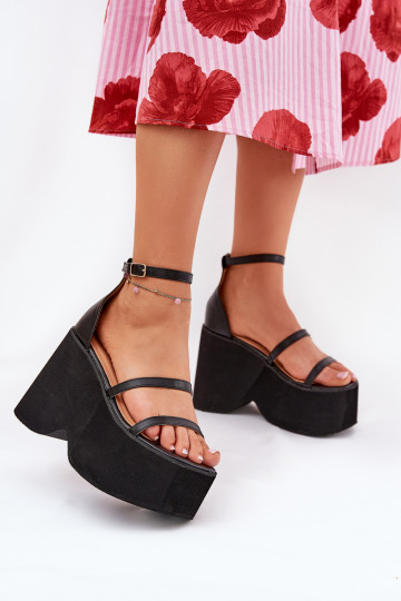 Sandales ajourées noires Zazoo 977/L 2