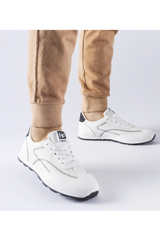 Zwart-witte sportieve sneakers Pinarella