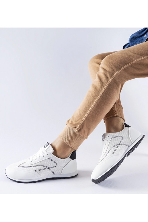Zwart-witte sportieve sneakers Pinarella