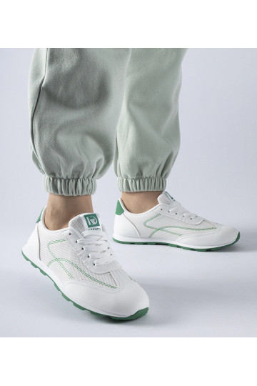 Baskets sportives vert et...